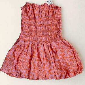 Free People Annalise Mini Dress She’ll Coral NWT Med